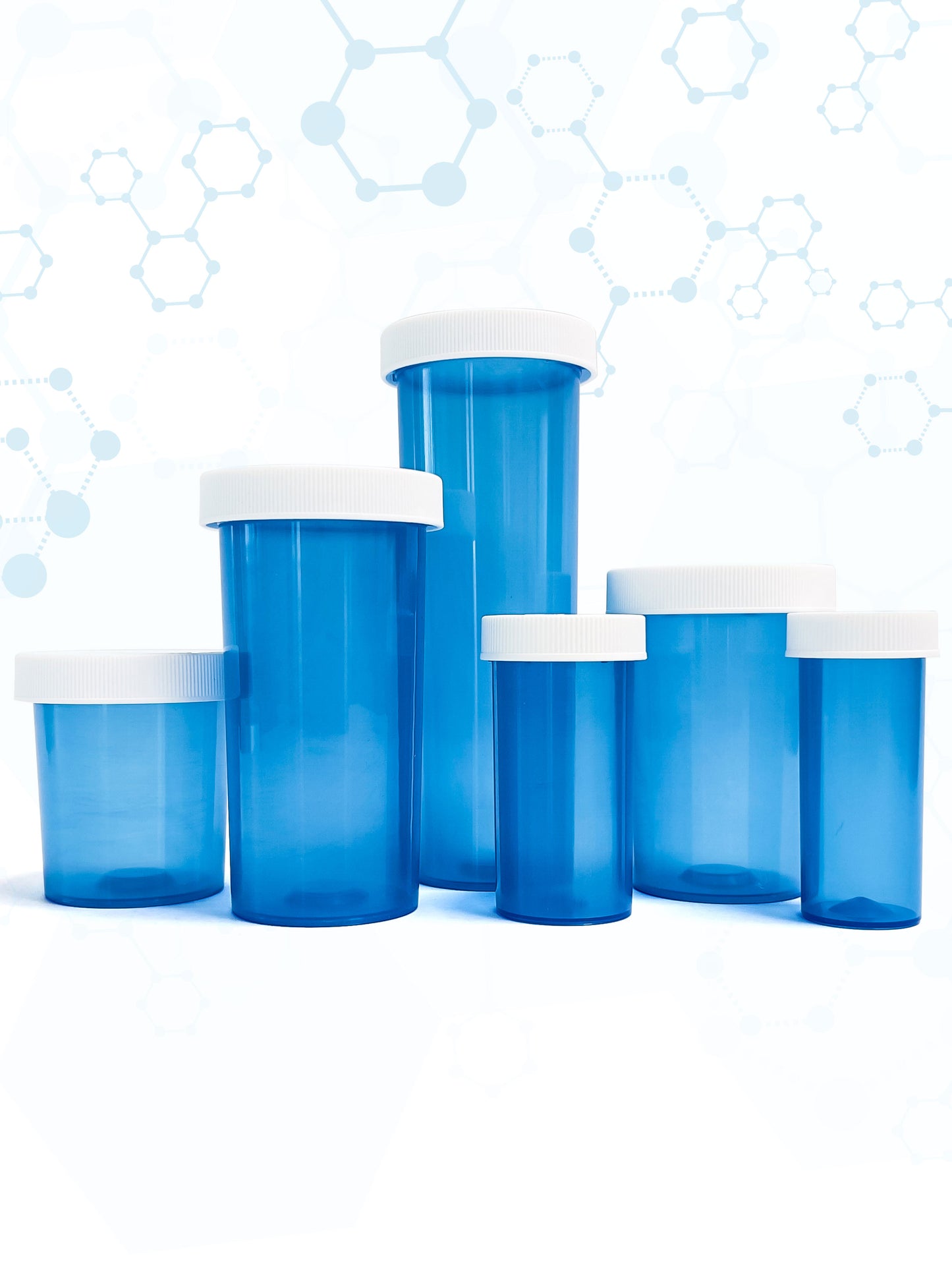 Child-Resistant Vials - Blue