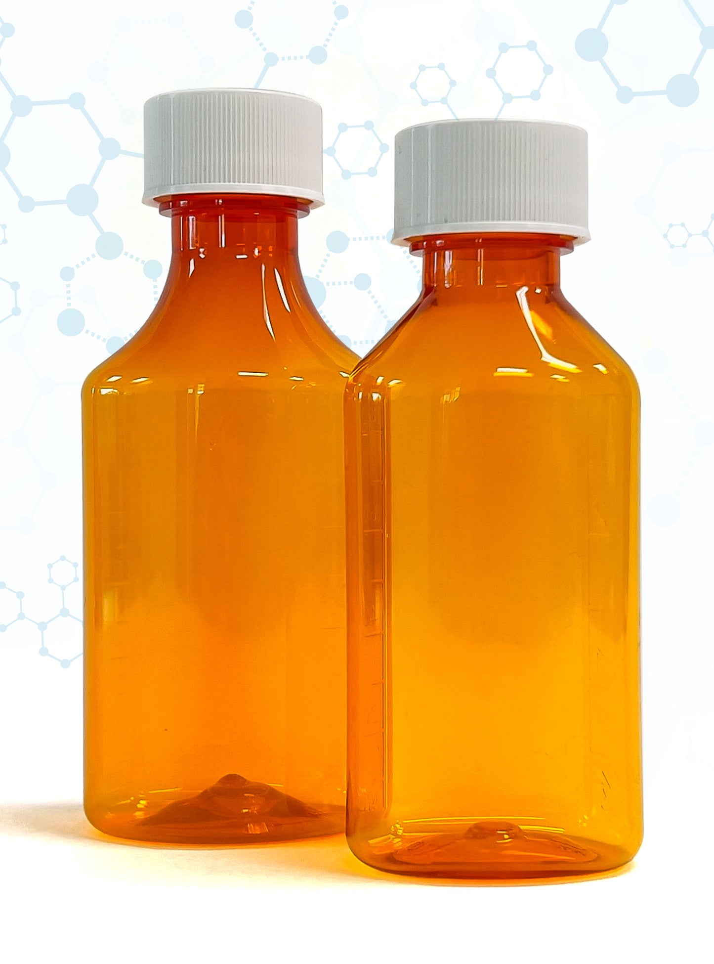 Oval Liquid Bottles - Amber