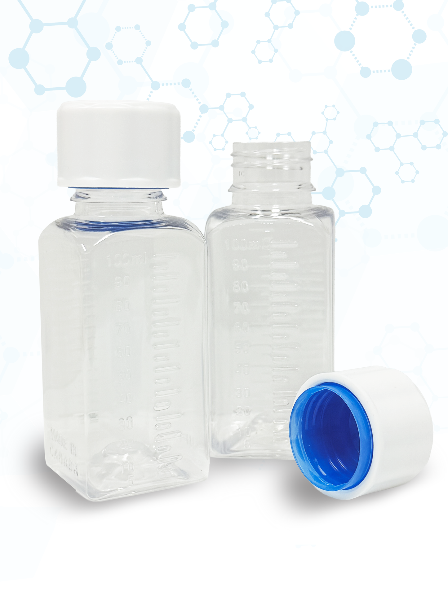 Pharmaceutical Fluid Safe Bottle - 100 ml - Clear