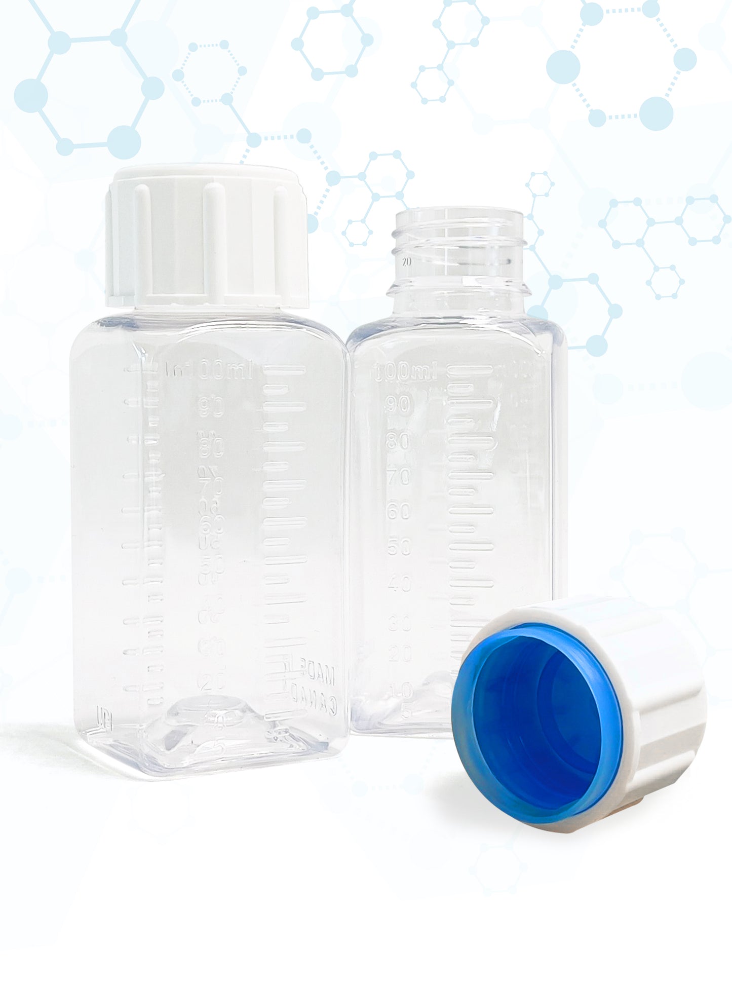 Pharmaceutical Fluid Safe Bottle - 100 ml - Clear